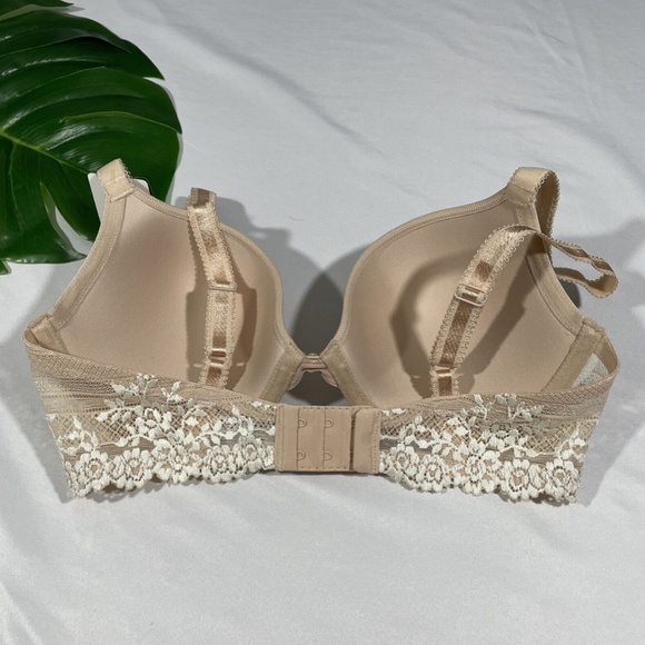 NWT Wacoal [ 34D US ] Embrace Lace Push-Up Bra in Natural‎ Nude - Picture 4 of 11